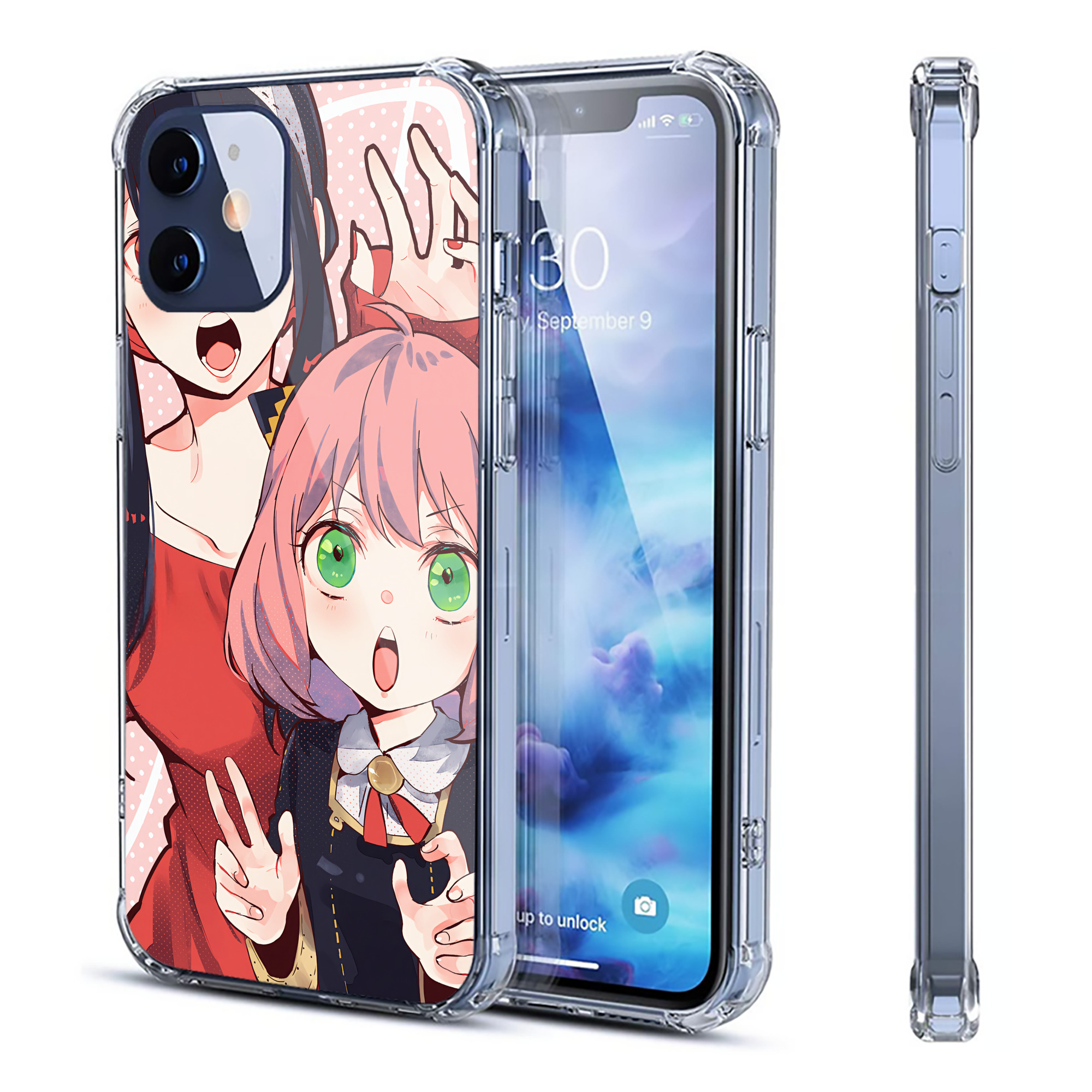 （画像用） SPY×FAMILY间谍家家酒 【iPhone 12シリーズ対応】透明スマホケース（クリアソフトケース）